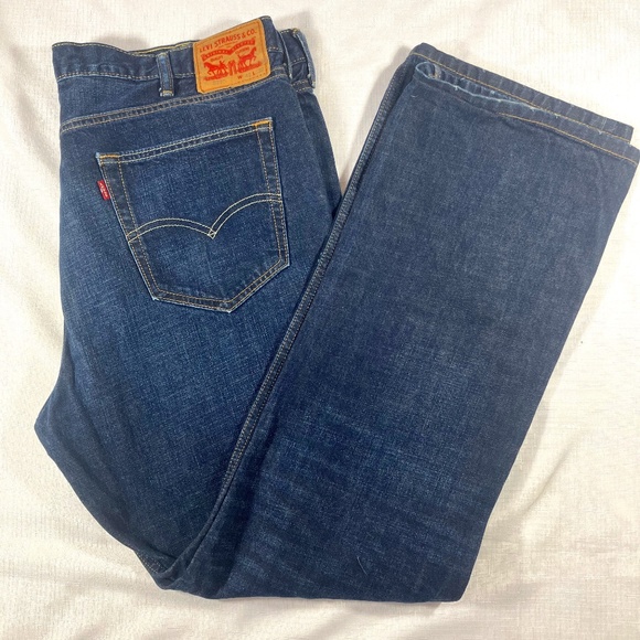 EUC Men's Levi's 527 Straight Leg, 42 X 32, Dark Blue - Picture 1 of 7